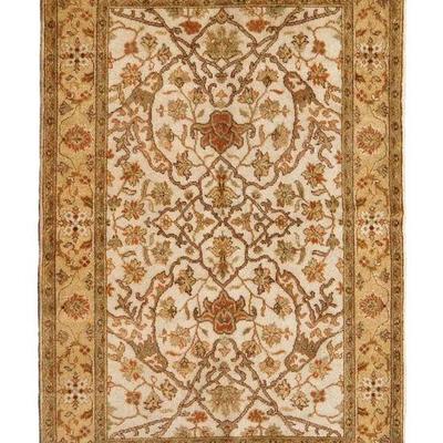 Surma Collection Hand Knotted Wool Rug, Size: 4x6. Visit our website www.rugpublic.com to view all auction items. 
