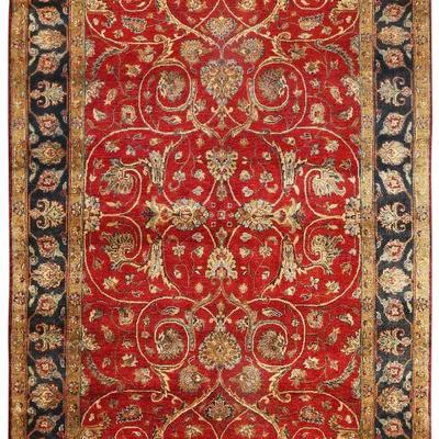 Scala Collection Hand Knotted Wool Rug, Size: 6'1x9'1. Visit our website www.rugpublic.com to view all auction items. 