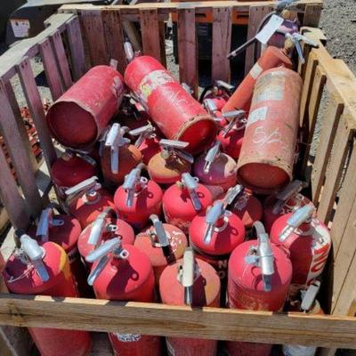 #85002 â€¢ Pallet of Assorted Fire Extinguishers
