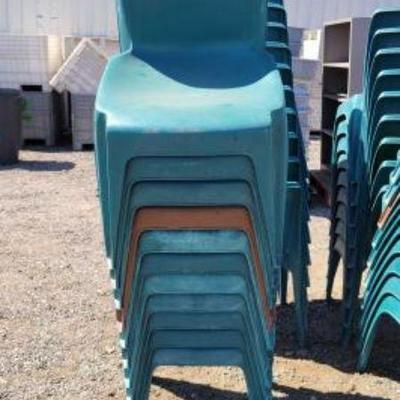 #8326 â€¢ 11 Plastic Outdoor Chairs
