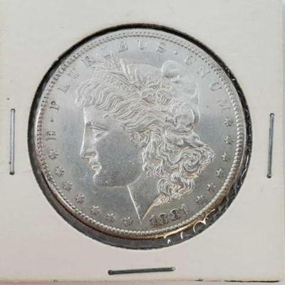 #1324 â€¢ 1881 Morgan Silver Dollar
