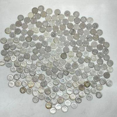 #1394 â€¢ Approx (30) 90% Silver Mercury & Roosevelt Dimes
