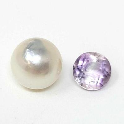 #889 â€¢ Pearl and Semi Precious Stone
