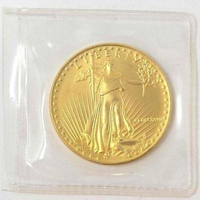 #1206 â€¢ 1987 1oz Fine Gold $50 Coin
