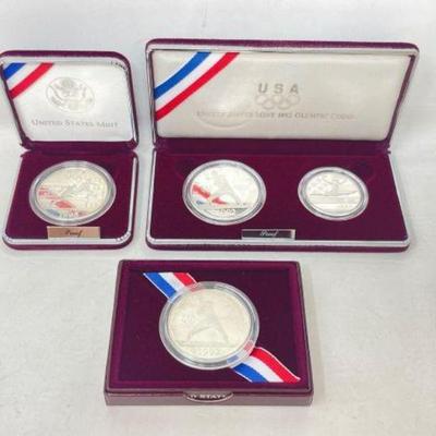 #1356 â€¢ (4) 90% Silver Olympic Coins
