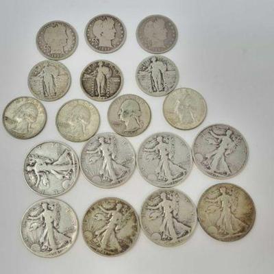 #1352 â€¢ (18) 90% Silver Coins
