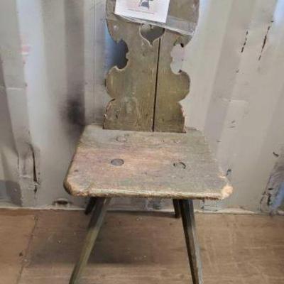 #4016 â€¢ Antique Swedish Hamdmade Chair
