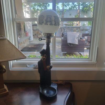 Vintage Charlie Chaplin HOBO Bar Table lamp