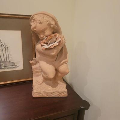 Terracotta Child Statue