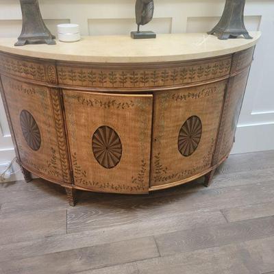 Hepplewhite style console cabinet