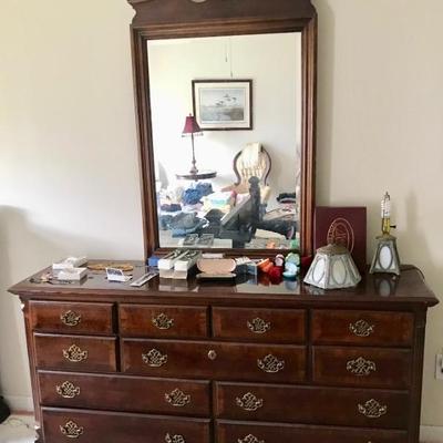 dresser with mirror $175
64X18X34