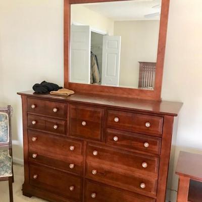 dresser with mirror $175
58 1/2X 18X 43