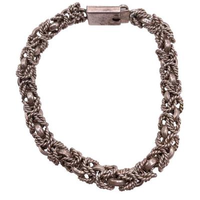 Vintage Mexican Sterling Silver Men's Bracelet
