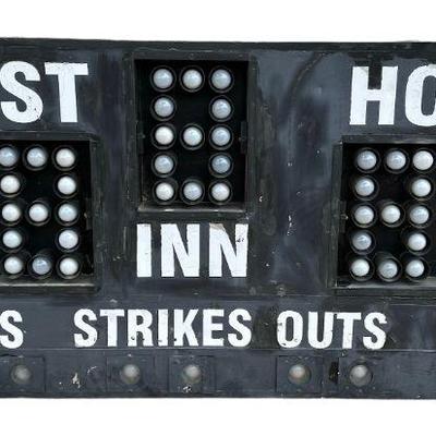 Vintage Baseball Scoreboard