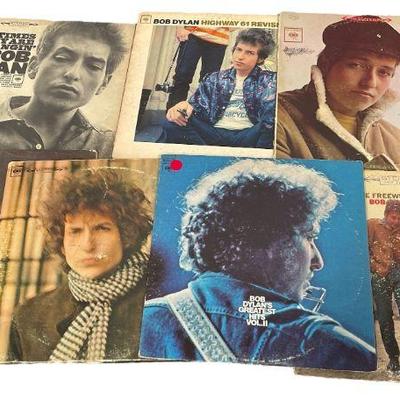 Collection Seven Vintage BOB DYLAN Vinyl Albums