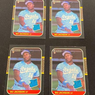 Bo Jackson Rated Rookie Cards 1987