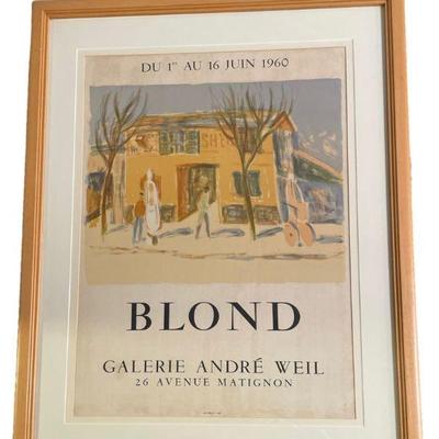 French Galerie ANDRE WEIL Poster By BLOND