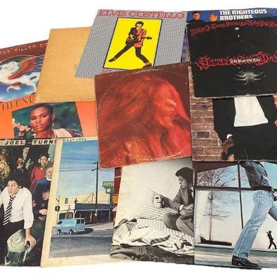 Collection Iconic Artists & Album Vinyl Records BILLY JOEL, MICHAEL JACKSON, WHITNEY HOUSTON, JANIS JOPLIN