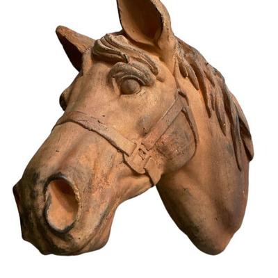 Ceramic Horse Head Wall Hanging