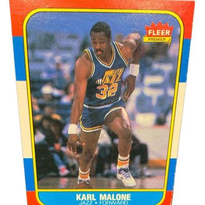 1986 Fleer #68 Karl Malone Rookie Card