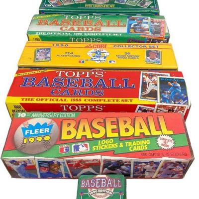  Vintage Baseball Cards Factory Sealed Boxes 1990's