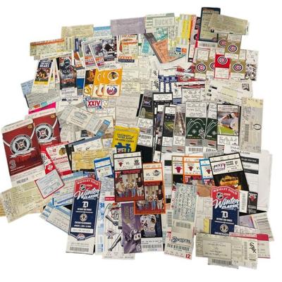 Large Collection Chicago Sports Ticket Stubs