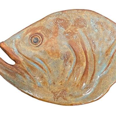 Signed WARREN Ceramic Fish Head