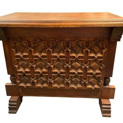 Spanish Colonial Style ARTES DE MEXICO Carved Wood Bar
