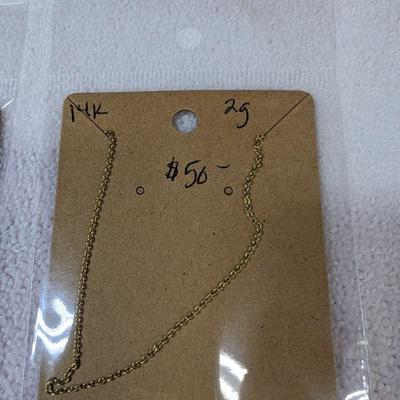 14K gold 2 grams $50 (below going market price)