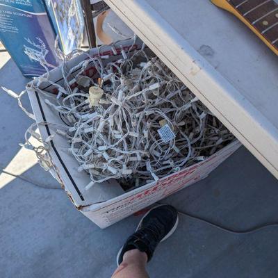 HUGE box of Christmas lights $20