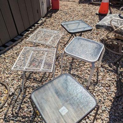 patio side tables  $5-$10