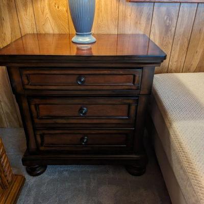 pair of nightstands with cedar drawer and felt-lined top drawer $100 for pair