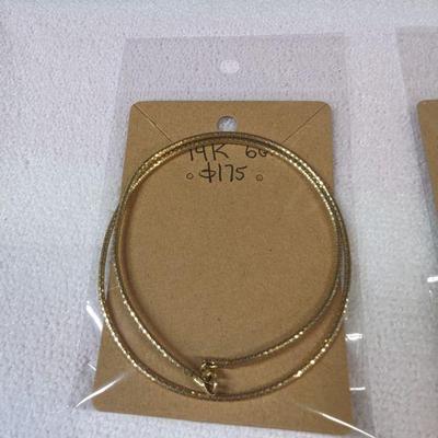 14K gold 6 grams $175 (below going market price)