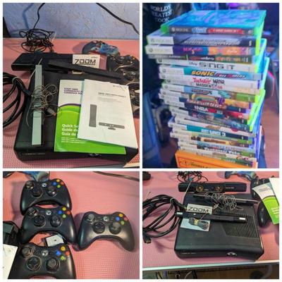 Xbox 360 with Kinect & 23 games reduced to $125 (missing power cord which is available for about $10-15 online)