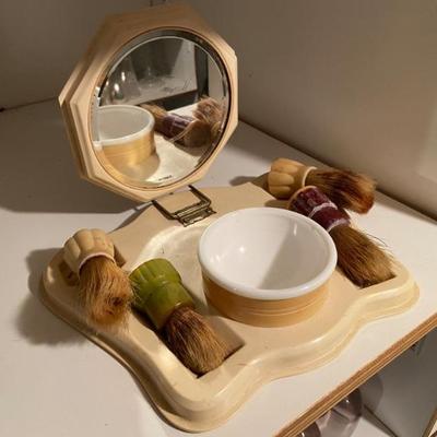 Shaving set-- one of several in celluloid
