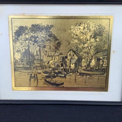 Gold engraving