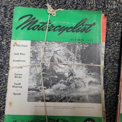 #2532 â€¢ Motorcycle Magazines From 1951-1953
