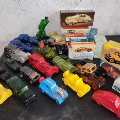 #3672 â€¢ Collection of Approx 30 Avon Vehicle Cologne Decanters Collectab...

