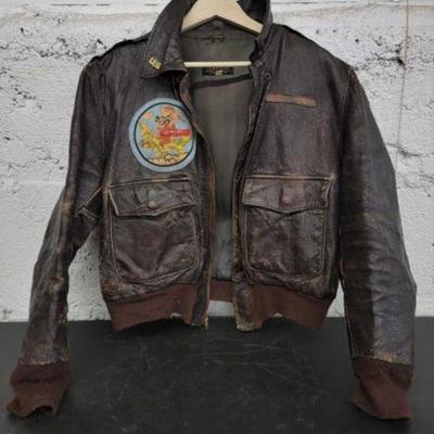 #382 â€¢ Vintage Type A-2 Leather Flying Jacket
