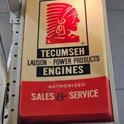 #814 â€¢ Double Sided Light Up Tecumseh Authorized Sales and Serv...
