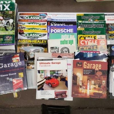 #954 â€¢ Miscellaneous 12 Books and 54 Magazines
