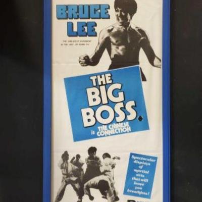 #740 â€¢ Original Vintage Bruce Lee Movie Poster - Pro Mounted
