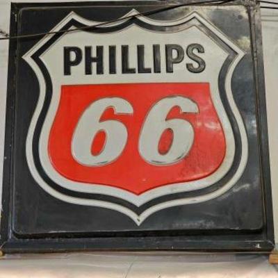 #152 â€¢ Plastic Phillips 66 Sign
