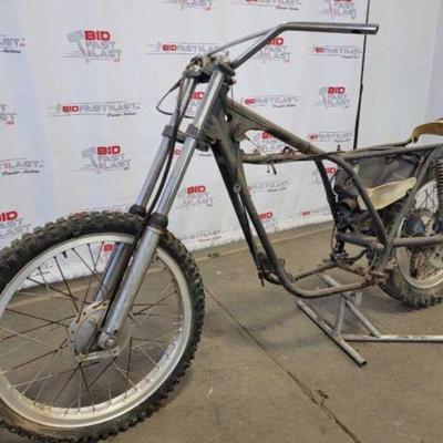 #555 â€¢ 1970s MX Motorcycle Rolling Chassis
