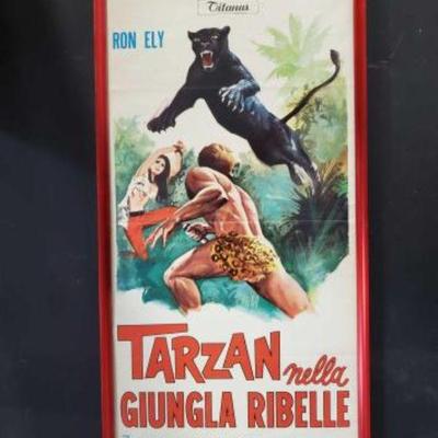 #742 â€¢ Vintage Tarzan Movie Poster - Pro - Mounted

