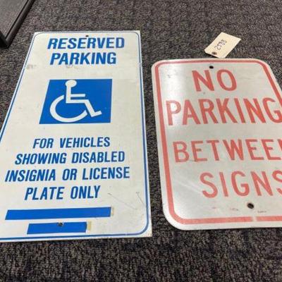 #2588 â€¢ Two Parking Signs
