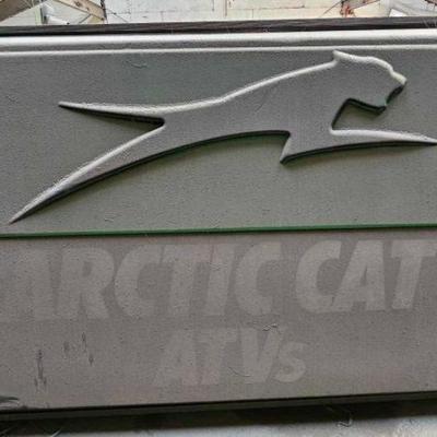 #208 â€¢ Large Plastic Artic Cat ATV Dealer Sign
