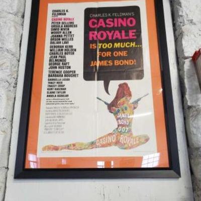 #704 â€¢ Original James Bond 007 Casino Royale Poster - Pro Mounted
