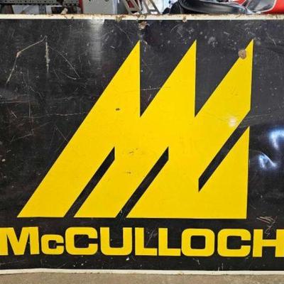 #872 â€¢ Original Single Sided Painted McCulloch Sign
