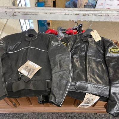 #2824 â€¢ 2 Vanson Leather Jackets size 44
